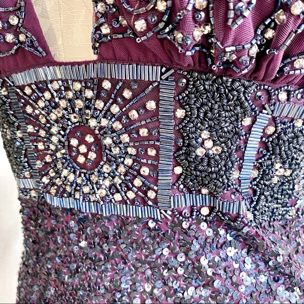 Reem Acra S Embellished Halter Sexy Party Top Pink - Picture 3 of 8